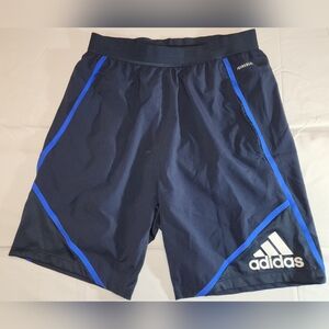 Adidas mens dark blue basketball shorts size medium